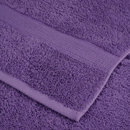 vidaXL Serviettes de qualité supérieure 4 pcs violet 100% coton