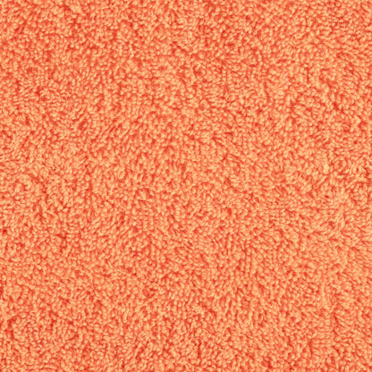 vidaXL Gants de toilette de qualité supérieure 2 pcs orange 100% coton