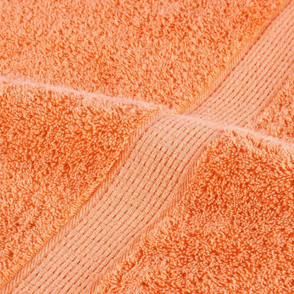 vidaXL Gants de toilette de qualité supérieure 2 pcs orange 100% coton