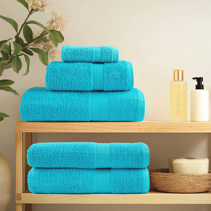 vidaXL Serviettes de sauna de qualité supérieure 4 pcs 100% coton