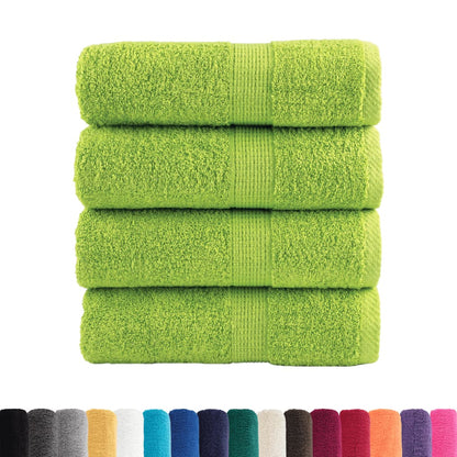 vidaXL Gants de toilette de qualité supérieure 4pcs 600g/m² 100% coton