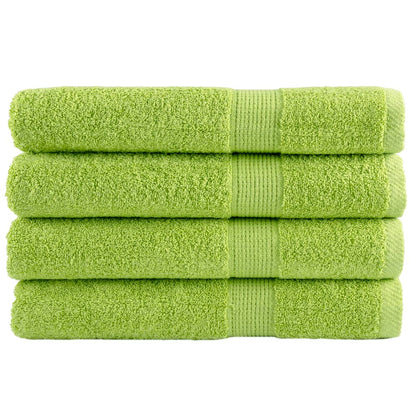 vidaXL Serviettes de sauna de qualité supérieure 4 pcs 100% coton
