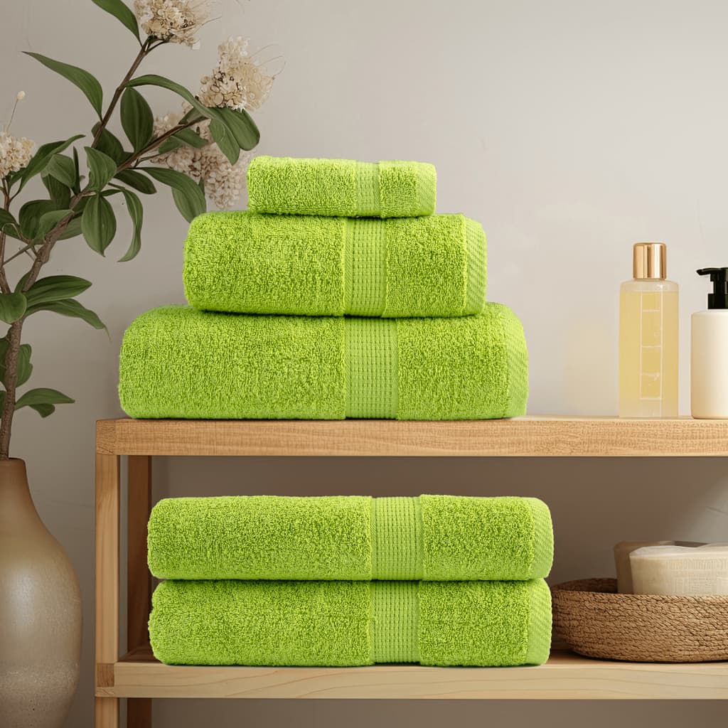 vidaXL Serviettes de sauna de qualité supérieure 4 pcs 100% coton