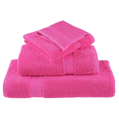 vidaXL Gants de toilette de qualité supérieure 10 pcs rose 100% coton