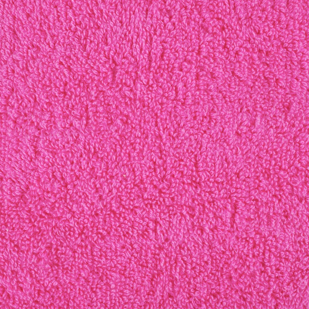 vidaXL Gants de toilette de qualité supérieure 10 pcs rose 100% coton
