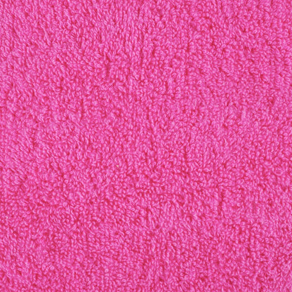 vidaXL Gants de toilette de qualité supérieure 10 pcs rose 100% coton