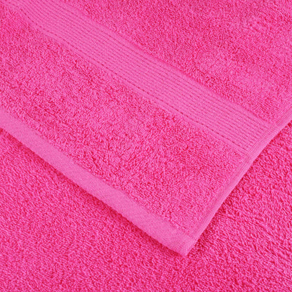 vidaXL Gants de toilette de qualité supérieure 10 pcs rose 100% coton