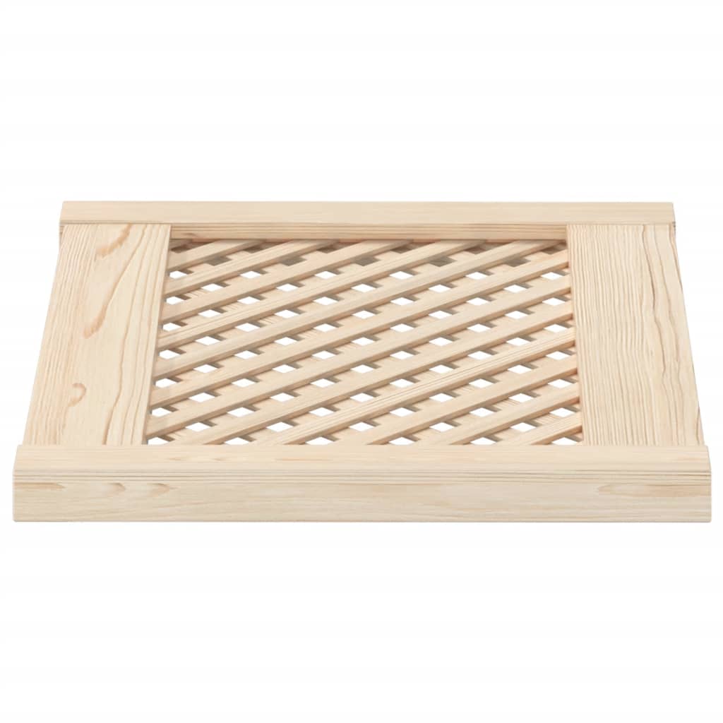 vidaXL Portes d'armoires en treillis 2 pcs 49,5x39,5 cm pin massif