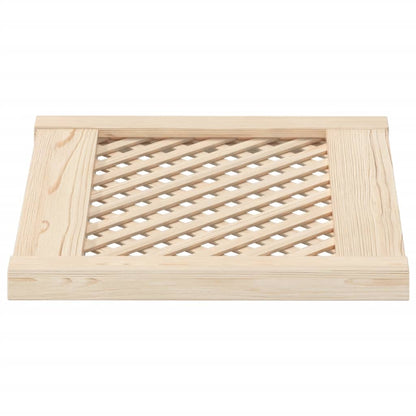 vidaXL Portes d'armoires en treillis 2 pcs 49,5x39,5 cm pin massif
