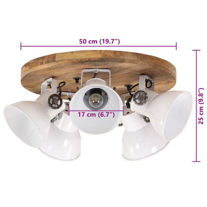 vidaXL Plafonnier 25 W blanc 50x50x25 cm E27