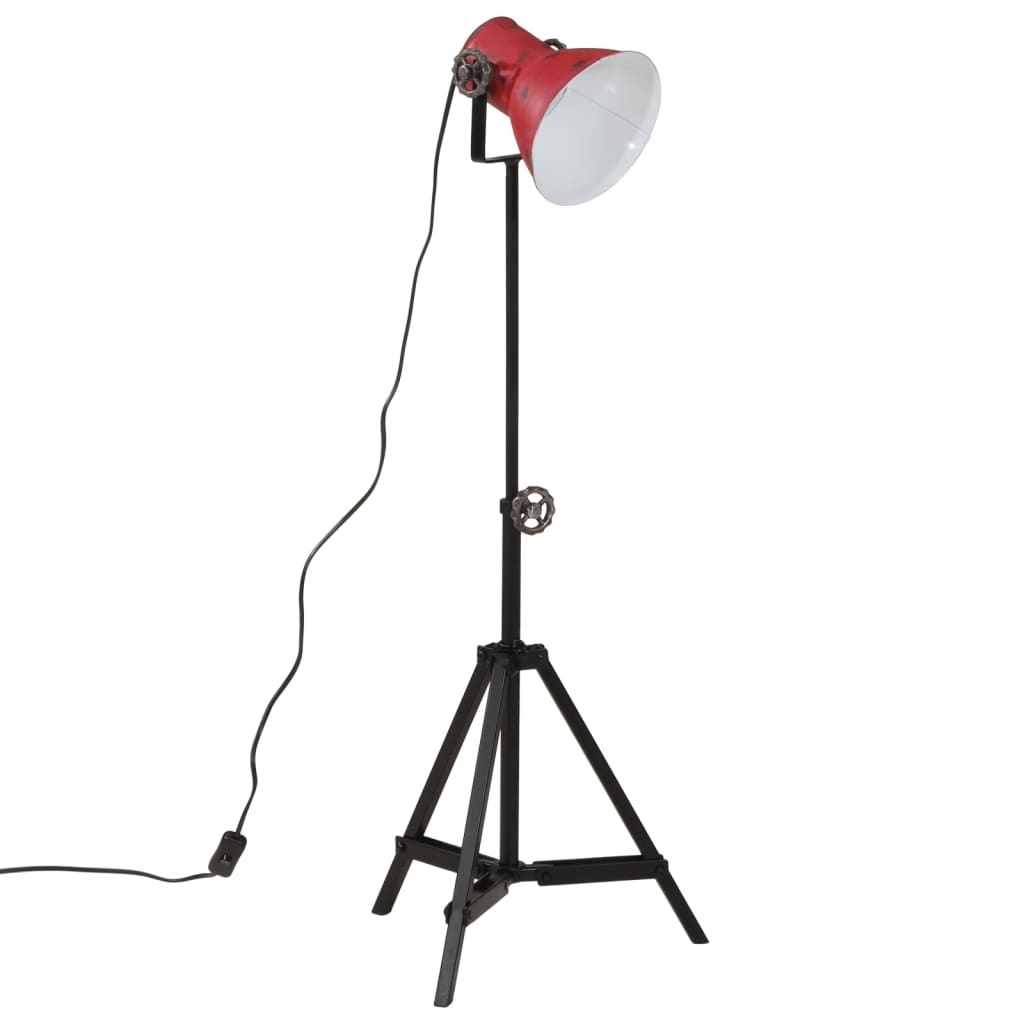 vidaXL Lampadaire 25 W rouge délavé 35x35x65/95 cm E27