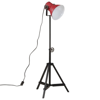 vidaXL Lampadaire 25 W rouge délavé 35x35x65/95 cm E27