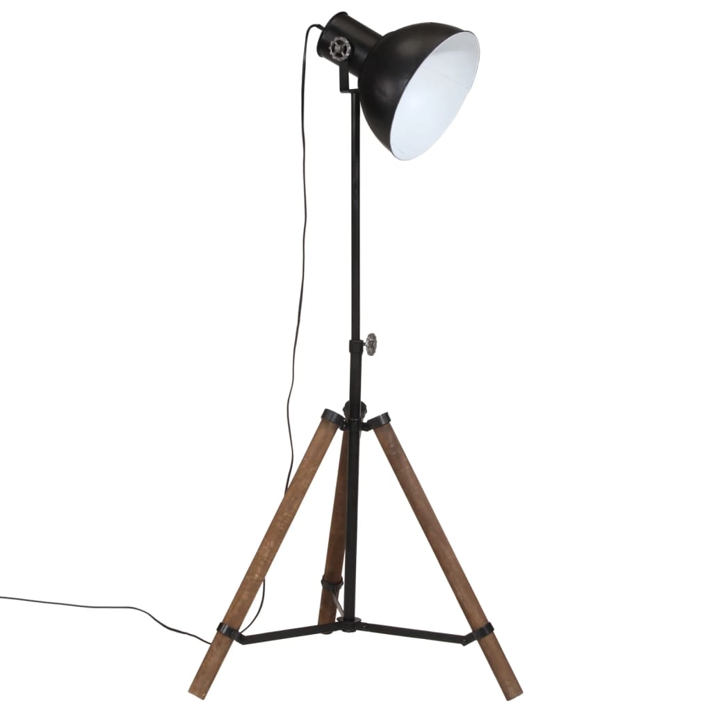 vidaXL Lampadaire 25 W noir 75x75x90-150 cm E27