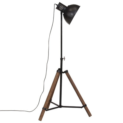 vidaXL Lampadaire 25 W noir 75x75x90-150 cm E27