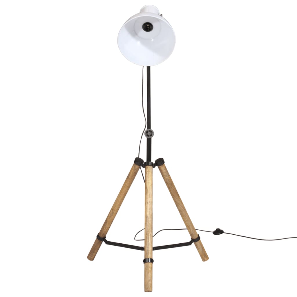 vidaXL Lampadaire 25 W blanc 75x75x90-150 cm E27