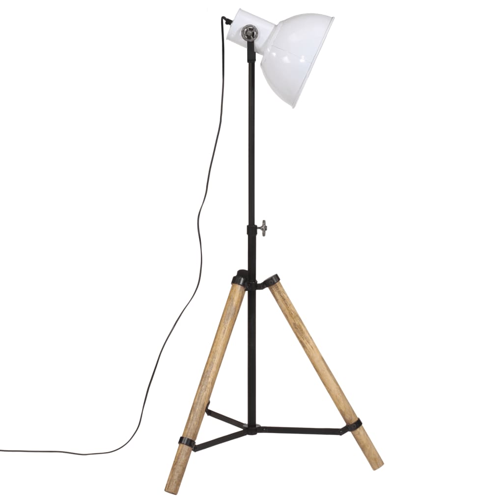 vidaXL Lampadaire 25 W blanc 75x75x90-150 cm E27