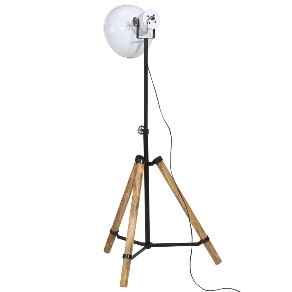 vidaXL Lampadaire 25 W blanc 75x75x90-150 cm E27