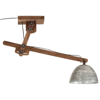 vidaXL Plafonnier 25 W argent vintage 105x30x65-108cm E27