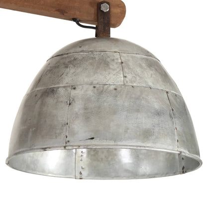 vidaXL Plafonnier 25 W argent vintage 105x30x65-108cm E27
