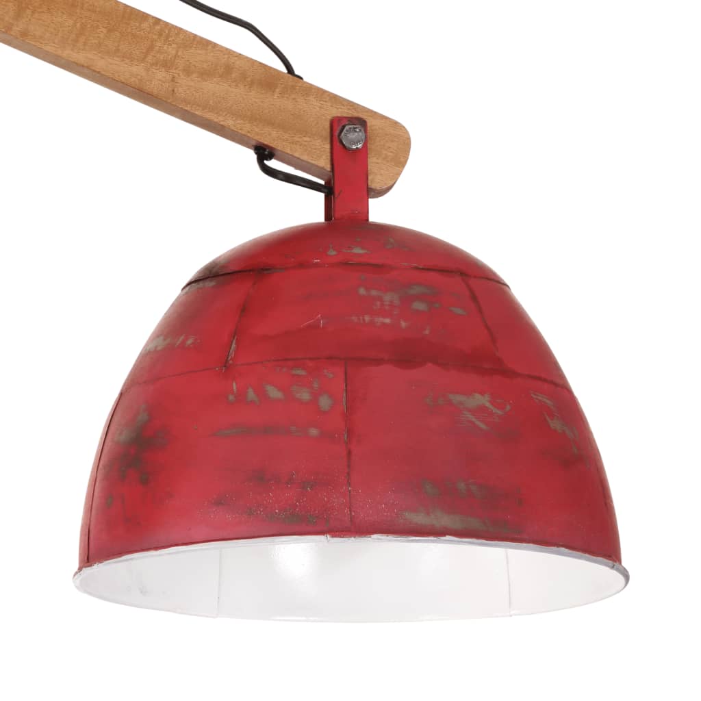 vidaXL Plafonnier 25 W rouge délavé 29x18x85 cm E27