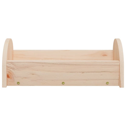 vidaXL Mangeoire à foin pour lapins 28x10x10 cm bois massif de sapin