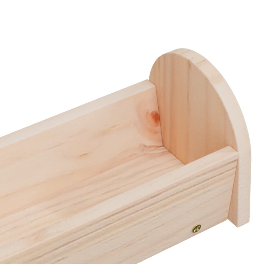 vidaXL Mangeoire à foin pour lapins 28x10x10 cm bois massif de sapin