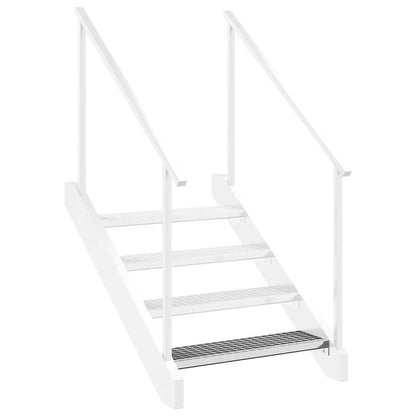 vidaXL Escalier en caillebotis 60x24x7 cm acier galvanisé