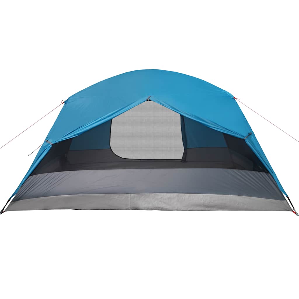 vidaXL Tente familiale avec porche 6 personnes bleu imperméable