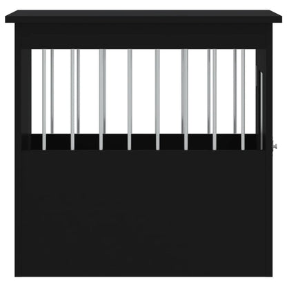 vidaXL Meuble de cage pour chiens noir 45x62x59 cm bois d'ingénierie