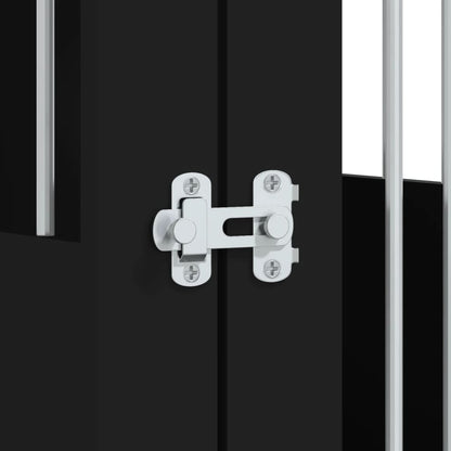 vidaXL Meuble de cage pour chiens noir 45x62x59 cm bois d'ingénierie