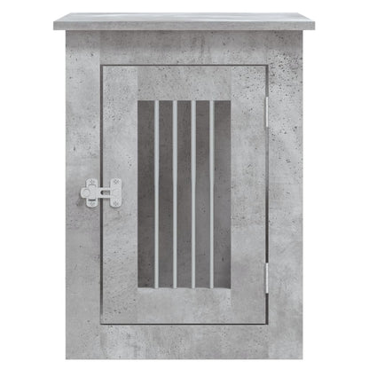 vidaXL Meuble de cage pour chiens gris béton 45x62x59 cm