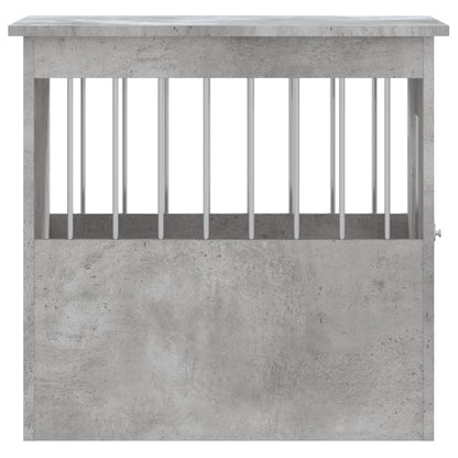 vidaXL Meuble de cage pour chiens gris béton 45x62x59 cm