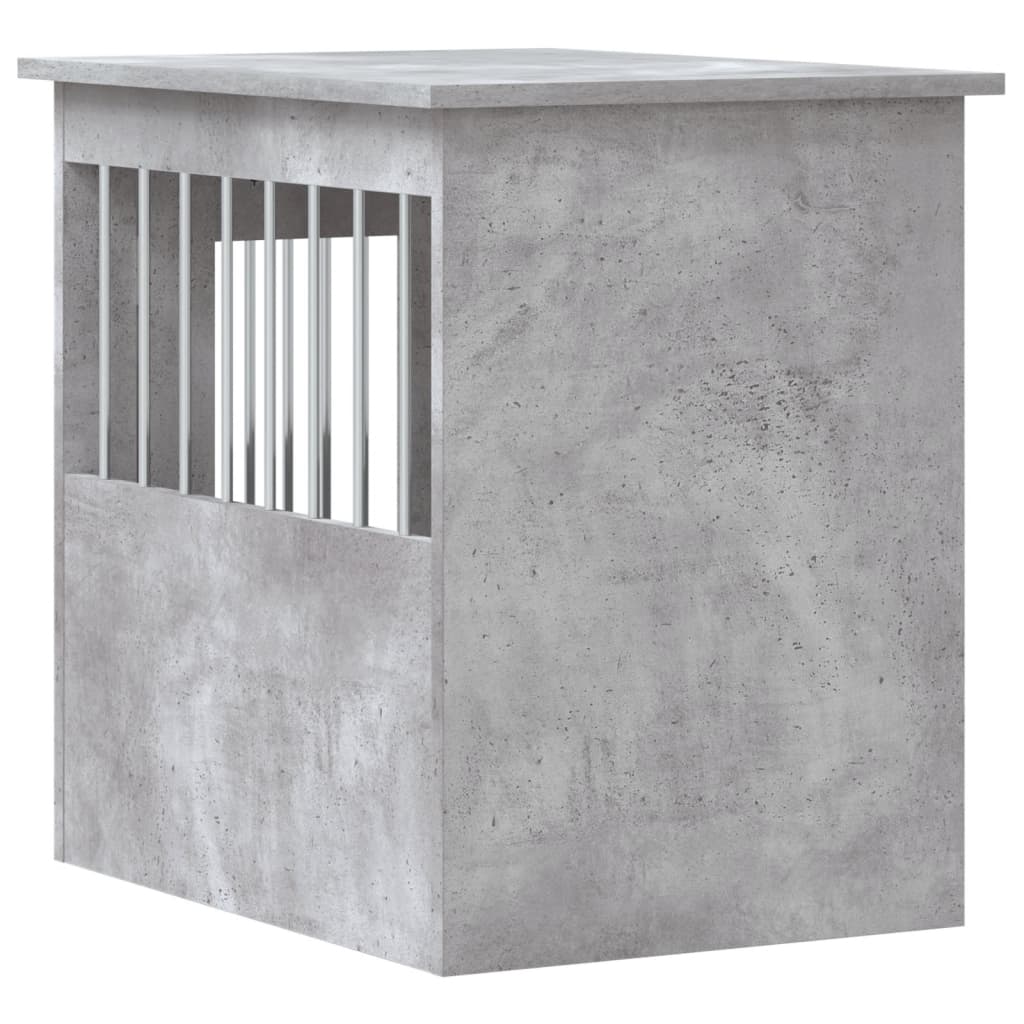 vidaXL Meuble de cage pour chiens gris béton 45x62x59 cm