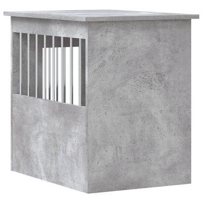 vidaXL Meuble de cage pour chiens gris béton 45x62x59 cm
