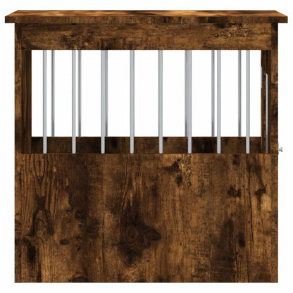 vidaXL Meuble de cage pour chiens chêne fumé 45x62x59 cm