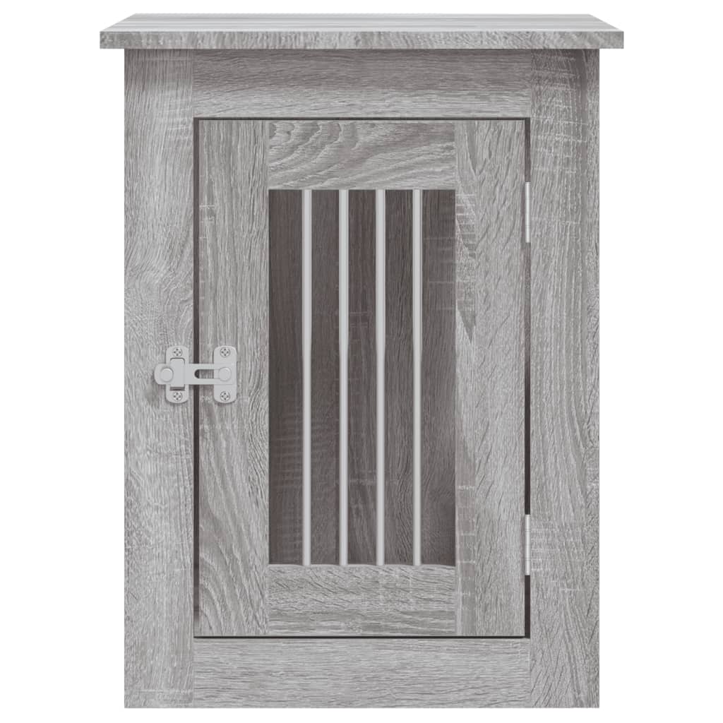 vidaXL Meuble de cage pour chiens sonoma gris 45x62x59 cm