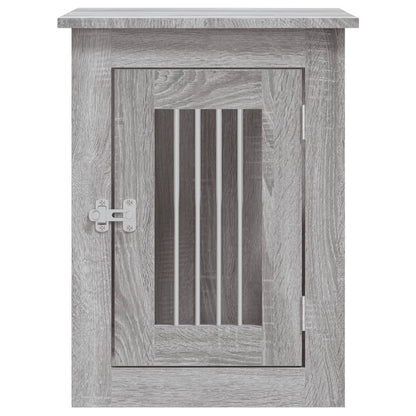 vidaXL Meuble de cage pour chiens sonoma gris 45x62x59 cm