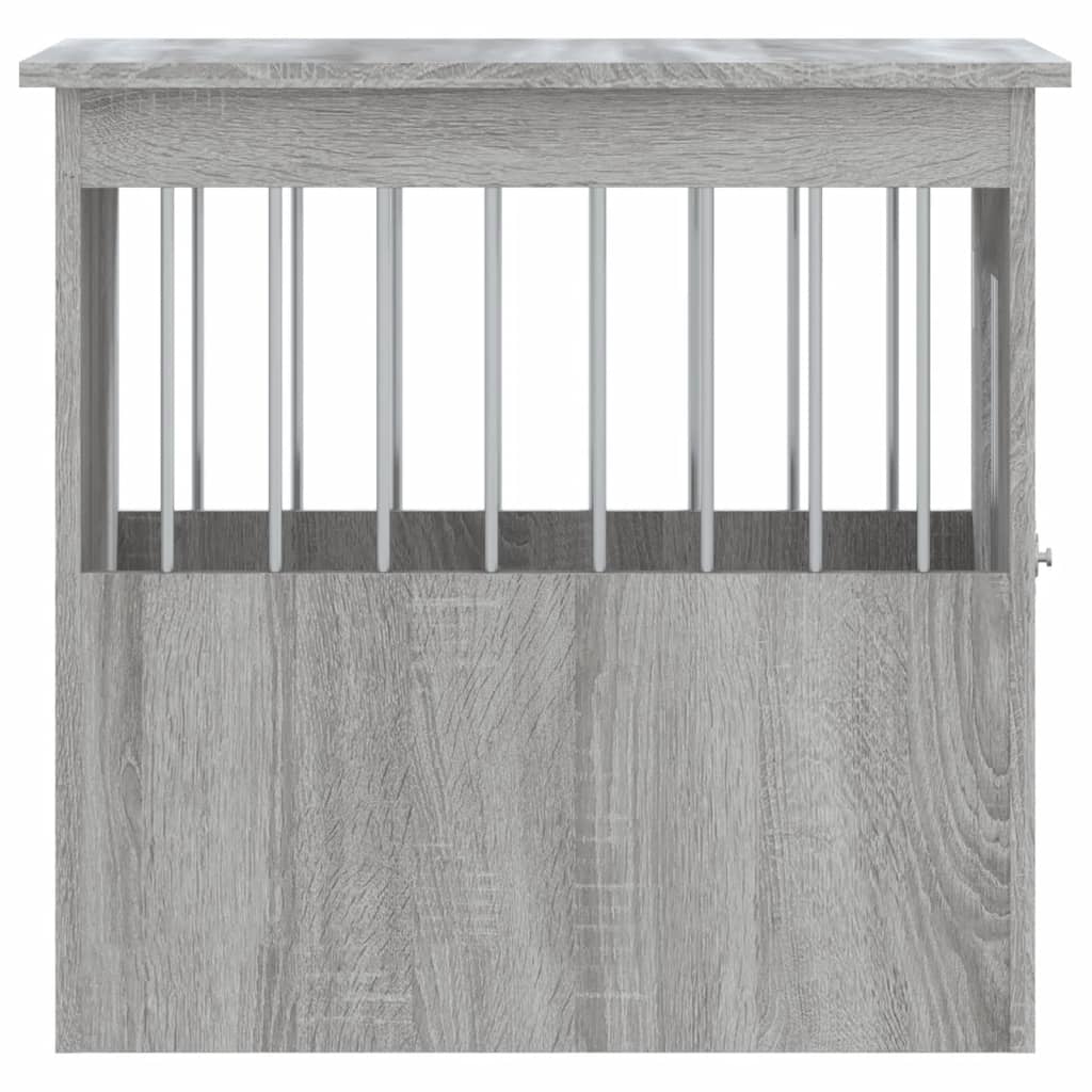 vidaXL Meuble de cage pour chiens sonoma gris 45x62x59 cm