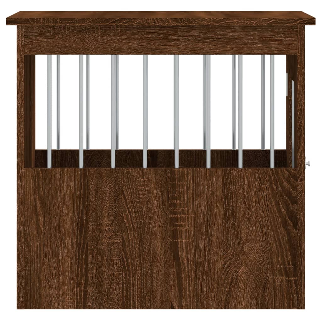 vidaXL Meuble de cage pour chiens chêne marron 45x62x59 cm