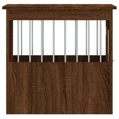 vidaXL Meuble de cage pour chiens chêne marron 45x62x59 cm