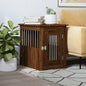 vidaXL Meuble de cage pour chiens chêne marron 45x62x59 cm