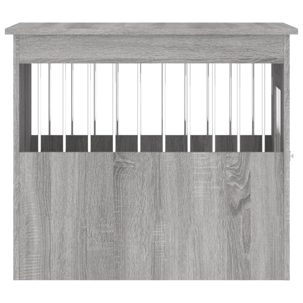 vidaXL Meuble de cage pour chiens sonoma gris 55x75x65 cm