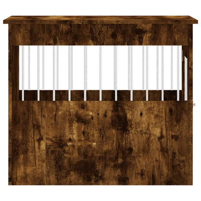 vidaXL Meuble de cage pour chiens chêne fumé 55x80x68 cm