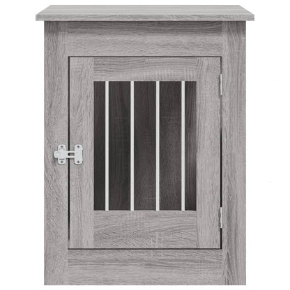 vidaXL Meuble de cage pour chiens sonoma gris 55x80x68 cm
