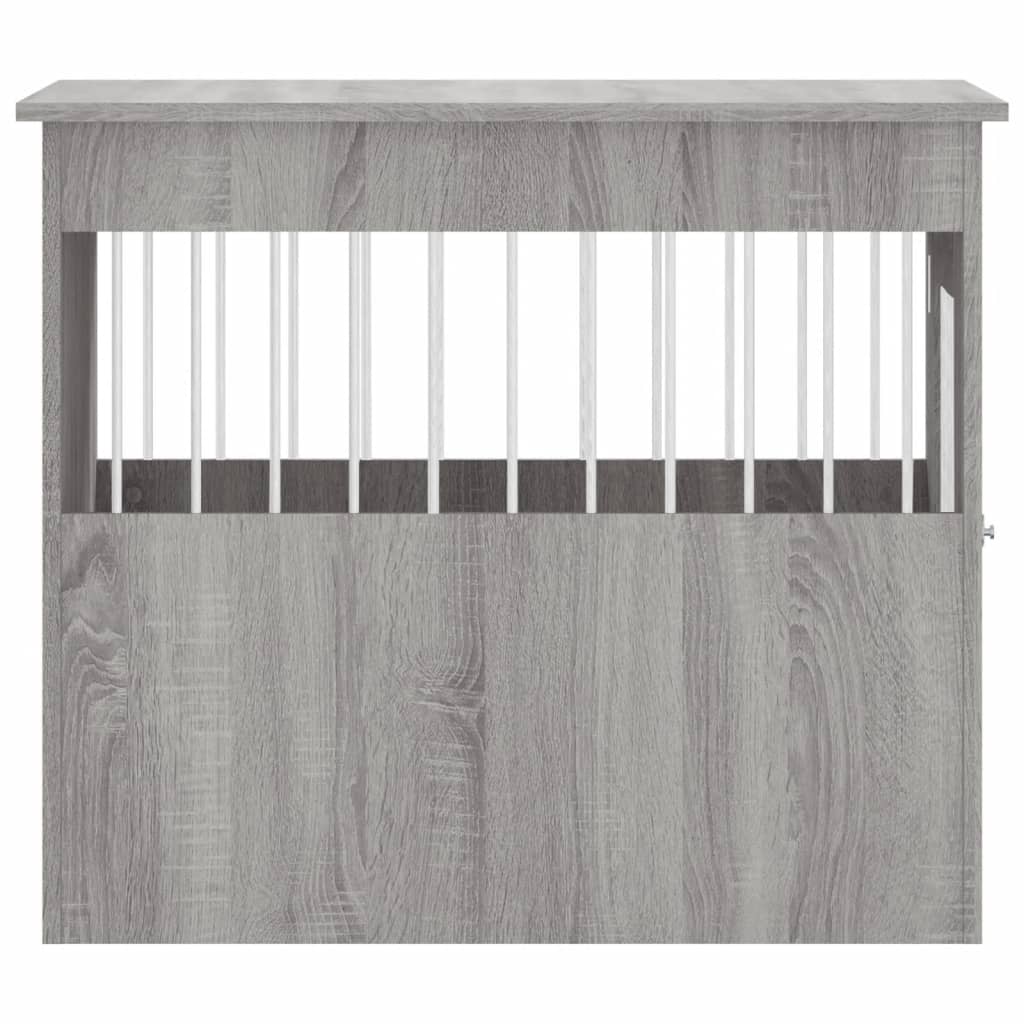 vidaXL Meuble de cage pour chiens sonoma gris 55x80x68 cm