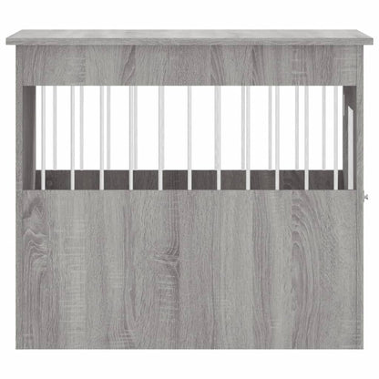 vidaXL Meuble de cage pour chiens sonoma gris 55x80x68 cm