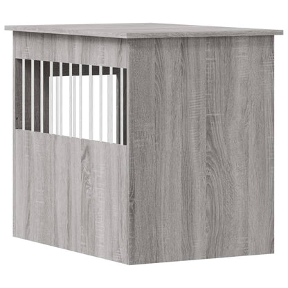 vidaXL Meuble de cage pour chiens sonoma gris 55x80x68 cm