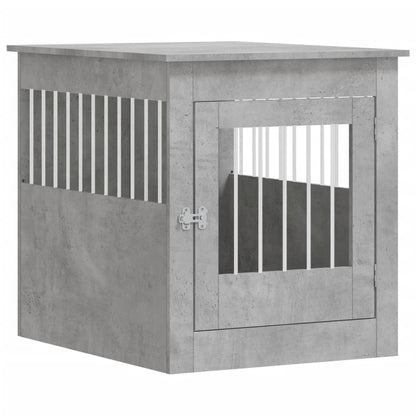 vidaXL Meuble de cage pour chiens gris béton 64,5x80x71 cm