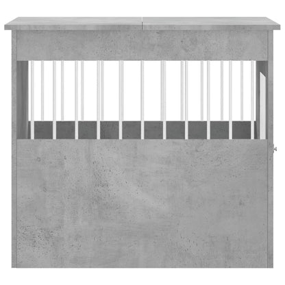 vidaXL Meuble de cage pour chiens gris béton 64,5x80x71 cm