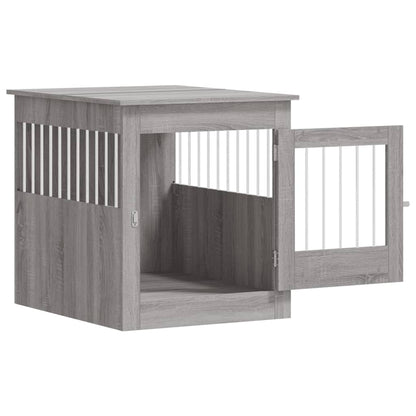 vidaXL Meuble de cage pour chiens sonoma gris 64,5x80x71 cm